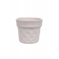 Vaso Branco  Porcelana sem pé  Vaso Branco  Porcelana sem pé